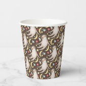 Gobelets En Papier Motif de l'astronaute Sloth (Verso)