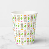 Gobelets En Papier Motif De Llamas, Cute Llamas, Alpacas, Cactus (Gauche)