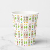 Gobelets En Papier Motif De Llamas, Cute Llamas, Alpacas, Cactus (Droite)