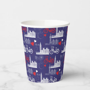 Gobelets En Papier Motif de Londres