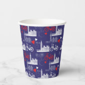 Gobelets En Papier Motif de Londres (Recto)