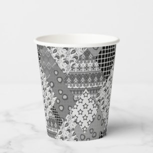 Gobelets En Papier Motif de maquette gris