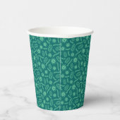 Gobelets En Papier Motif de microbes verts (Droite)