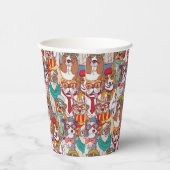 Gobelets En Papier Motif de mode de marionnette mignonne (Droite)