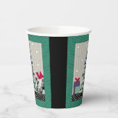 Gobelets En Papier Motif de Noël, applique, nouvelle année, noël (Gauche)