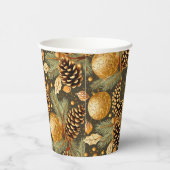 Gobelets En Papier Motif de Noël Earth Tones #29 ID1009 (Droite)