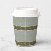 Gobelets En Papier Motif de Noël Earth Tones #35b ID1009 (Droite)