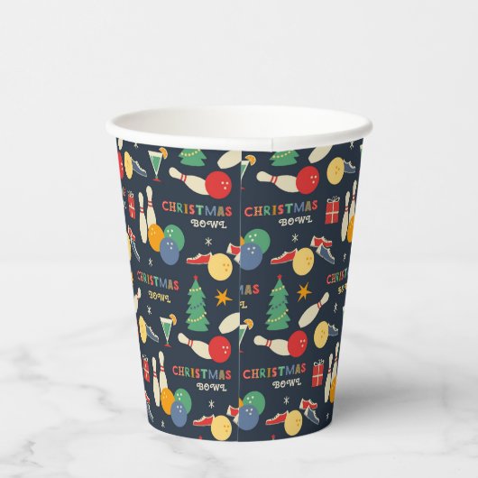 Gobelets En Papier Motif de Noël rétro (Droite)