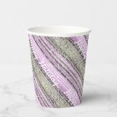 Gobelets En Papier Motif de Noël vert violet #28 ID1009 (Droite)