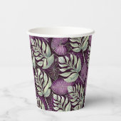 Gobelets En Papier Motif de Noël vert violet #29 ID1009 (Verso)