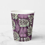 Gobelets En Papier Motif de Noël vert violet #29 ID1009 (Droite)