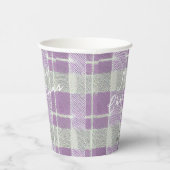 Gobelets En Papier Motif de Noël vert violet #7 ID1009 (Droite)