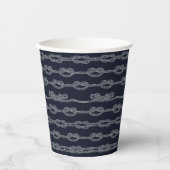 Gobelets En Papier Motif de noeuds maritimes (Recto)
