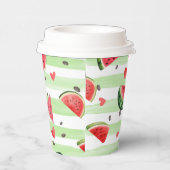 Gobelets En Papier Motif de pastèque rouge, fête d'été (Droite)