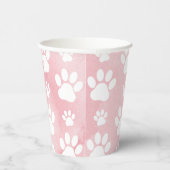 Gobelets En Papier Motif De Pâtes, Patrouilles Blanches, Aquarelles,  (Droite)