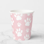 Gobelets En Papier Motif De Pâtes, Patrouilles Blanches, Aquarelles,  (Recto)