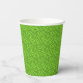Gobelets En Papier Motif de pixel vert Rétro 8 bits de jeu vidéo (Verso)
