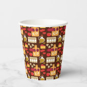 Gobelets En Papier Motif de pizza (Recto)