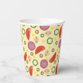 Gobelets En Papier Motif de pizza 2 (Verso)
