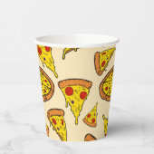 Gobelets En Papier Motif de pizza au fromage fondu (Gauche)