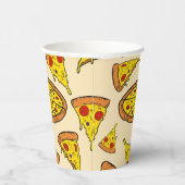 Gobelets En Papier Motif de pizza au fromage fondu (Droite)