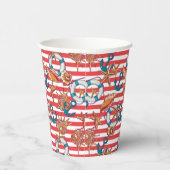 Gobelets En Papier Motif de plage tendance (Droite)