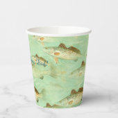 Gobelets En Papier Motif de poisson basse (Gauche)