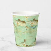 Gobelets En Papier Motif de poisson basse (Droite)
