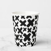 Gobelets En Papier Motif de projection de peinture noire (Gauche)