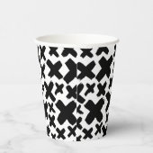 Gobelets En Papier Motif de projection de peinture noire (Droite)