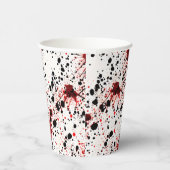 Gobelets En Papier Motif de salissures rouges (Droite)