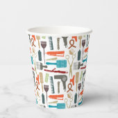 Gobelets En Papier Motif de soins (Verso)