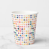 Gobelets En Papier Motif de structure moléculaire (Verso)