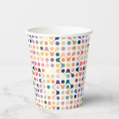 Gobelets En Papier Motif de structure moléculaire (Recto)