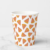 Gobelets En Papier Motif de tranche Pizza Fun (Recto)