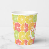 Gobelets En Papier Motif de tranches d'agrumes (Droite)