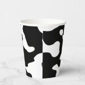 Gobelets En Papier Motif de vache noir et blanc  (Droite)