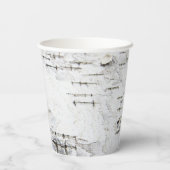 Gobelets En Papier Motif d'écorce de bouleau (Verso)