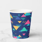 Gobelets En Papier Motif des années 80 (Recto)