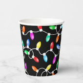 Gobelets En Papier Motif des lumières de Noël (Gauche)