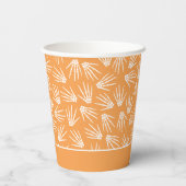 Gobelets En Papier Motif des mains de squelette d'Halloween orange et (Verso)