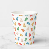 Gobelets En Papier Motif des ours de gomme (Gauche)