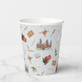 Gobelets En Papier Motif Dessin Animé Harry Potter Hogwarts (Verso)