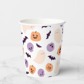 Gobelets En Papier Motif d'Halloween pour enfants amusants (Verso)