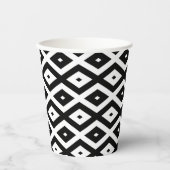Gobelets En Papier Motif diamant noir et blanc (Recto)