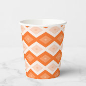 Gobelets En Papier Motif diamant orange (Gauche)