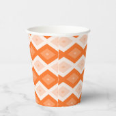Gobelets En Papier Motif diamant orange (Droite)