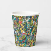 Gobelets En Papier Motif d'icône Médicale d'art Abstrait (Recto)