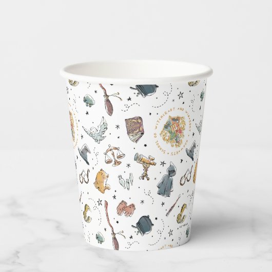 Gobelets En Papier Motif d'icônes HARRY POTTER™ (Verso)