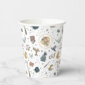 Gobelets En Papier Motif d'icônes HARRY POTTER™ (Gauche)